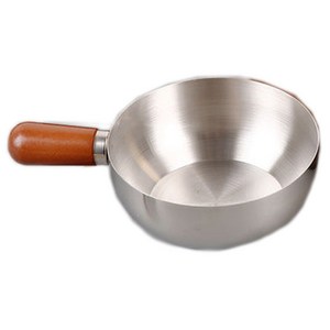 Keyiyijia 304 스테인리스 스틸 미니 편수 냄비, 실버, 14cm, 1개