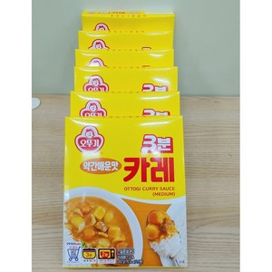 오뚜기 3분 카레 약간매운맛, 200g, 5개