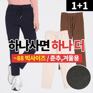 [스타일랑] (1+1) 여성 가을 겨울 프리미엄 약기모 골덴 밴딩 바지_레이디 팬츠