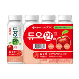 서울우유 서울 듀오안 사과 150ml 12개