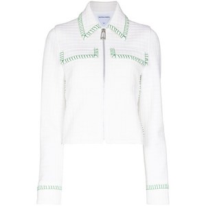 보테가 베네타 콘트라스트 스티치 마틀라세 재킷