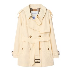 버버리 피츠로비아 더블 브레스티드 벨트 트렌치코트, 베이지계열, UK 8(KR 55)
