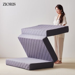 지오리스 숙면완성 3단 접이식 프리미엄 고탄성 토퍼 매트리스