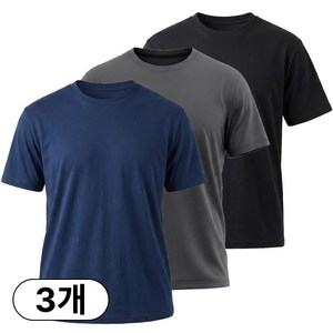 3P세트 미제이 기능성 티셔츠 드라이 라운드 반팔 쿨티셔츠 1+1+1