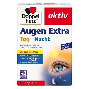도펠헤르츠 액티브 아우겐 엑스트라 태그 + 나트 루테인 20mg 캡슐, 30정, 1개