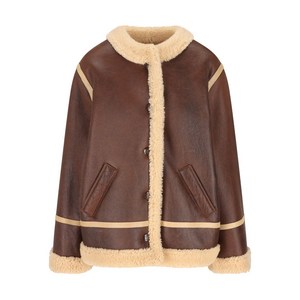 셀린느 버튼 긴소매 재킷, 브라운계열+베이지계열, FR 38(KR 55)