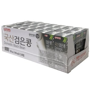 삼육두유 국내산 검은콩 두유, 190ml, 24개