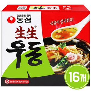 생생우동, 253g, 16개