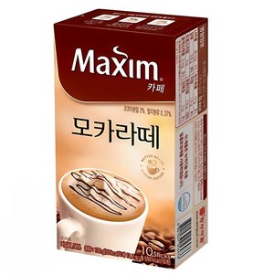 맥심 카페 모카라떼 커피믹스, 13.2g, 10개입, 4개