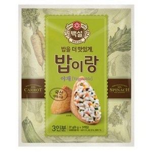 백설 밥이랑 야채, 27g, 12개