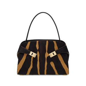 페라가모 미디엄 허그 소프트 바이컬러 숄더 백