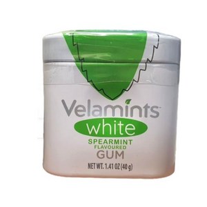 벨라민츠 슈가프리 화이트 스피어민트 껌, 40g, 1개