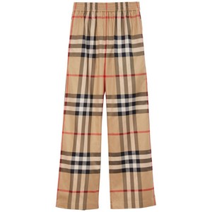버버리 체크 패턴 팬츠, 베이지계열, UK 16(KR 88)