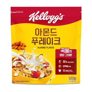 켈로그 아몬드 푸레이크 시리얼, 1.2kg, 3개