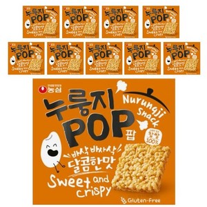농심 누룽지팝, 142g, 10개
