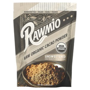 Rawmio 로우 카카오 파우더 무가당 1 lb (16 oz), 1개, 454g