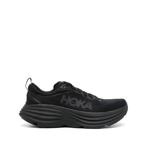 HOKA 로고 패치 로우탑 스니커즈, US men 10.5(KR 285), 블랙계열