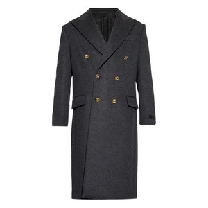 베르사체 더블 브레스티드 버튼 코트, 그레이계열, Italy 52(KR 110)