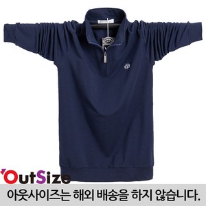 아웃사이즈 폴로티A 빅사이즈 남성 지퍼 터틀넥 목티 티셔츠 ~6XL