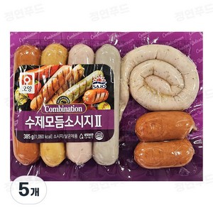 [정연푸드] 사조오양 수제모듬소시지II (냉장), 5개, 385g