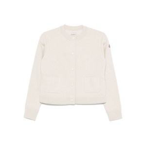 몽클레르 패치 로고 버튼 가디건