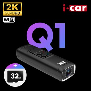 아이카 2K 고화질 오토바이 블랙박스 Q1, 32GB 포함, 1개