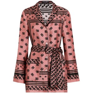 돌체앤가바나 DNA 프린트 셔츠, 핑크계열+블랙계열, Italy 46(KR 77)