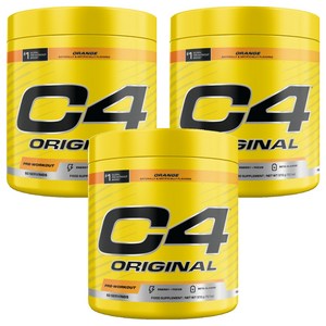 셀루코어 C4 오리지널 프리-워크아웃 오렌지, 372g, 3개