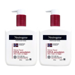 뉴트로지나 인텐스 리페어 시카 에멀젼 바디로션, 310ml, 2개