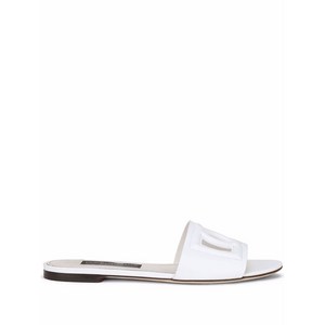 돌체앤가바나 DG 로고 레더 샌들, Europe 35(KR 220), 화이트계열