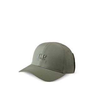 C.P.컴퍼니 로고 자수 베이스볼 캡 모자, M(KR 600), 그레이계열