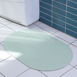 루비바 빨아쓰는 3세대 규조토 발매트 모던 타원형 욕실 주방 매트
