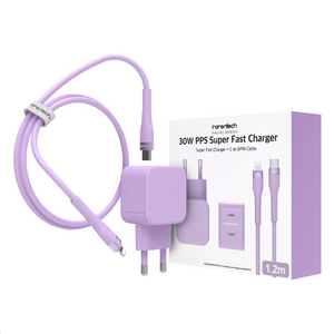 로랜텍 파스텔 고속 충전기 + PD C타입 to 8핀 케이블 2.4m 세트