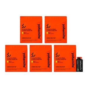 요헤미티 에너지젤 러닝 마라톤용 지속형 보급 파워젤, 40g, 50개