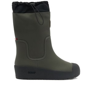 발리 라운드 토 레더 부츠, Europe 40(KR 270), 그린계열+블랙계열