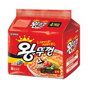 [팔도] 왕뚜껑 봉지면 130g 4봉, 4개