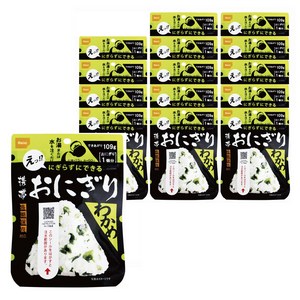 오니시식품 휴대용 주먹밥 미역, 109g, 15개