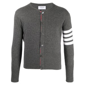 톰 브라운 4 바 크루 넥 가디건, 그레이계열, Numeric 4(KR 110)