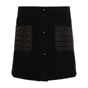 몽클레르 스냅 버튼 미니 스커트, 블랙계열, Standard M(KR 66)