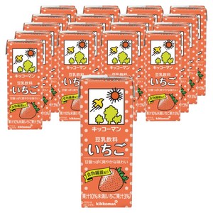기코만 두유 음료 딸기 200ml×18개, 200ml, 18개