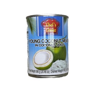 쉐프스초이스 코코넛 음료 영 코코넛 미트 인 코코넛 주스 / Chef's Choice Young Coconut Meat In Coconut juice