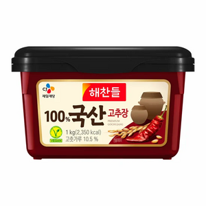 해찬들 100% 국산 고추장, 1kg, 1개
