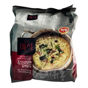 더미식 장인라면 담백한맛 113g, 4개, (1팩)