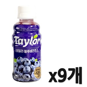 테일러 블루베리 주스, 180ml, 9개