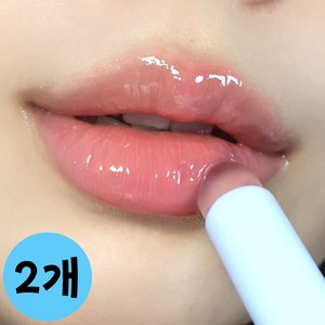 고우니 핑거팁 실리콘 립브러쉬 휴대용 립 젤리 스머징 브러쉬, 1개, 퍼플앤 스카이블루