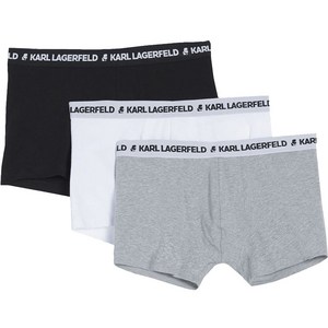 칼라거펠트 로고 남성용 사각 언더웨어 3개입