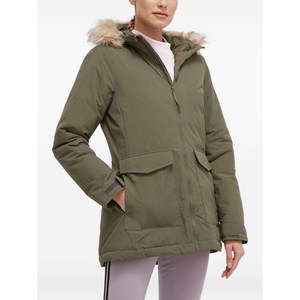 아디다스 페이크 퍼 트리밍 후드 재킷