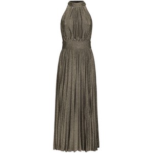 돌체앤가바나 플리츠 실크 미디 드레스, 실버계열, Italy 46(KR 77)