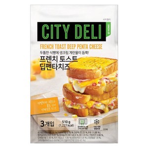 삼립 프렌치토스트 딥펜타 치즈 170gx3개입, 170g, 3개