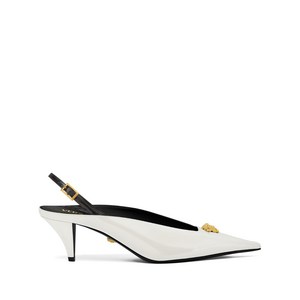 베르사체 메두사 레더 펌프스 55mm, Italy 39(KR 260), 화이트계열+블랙계열